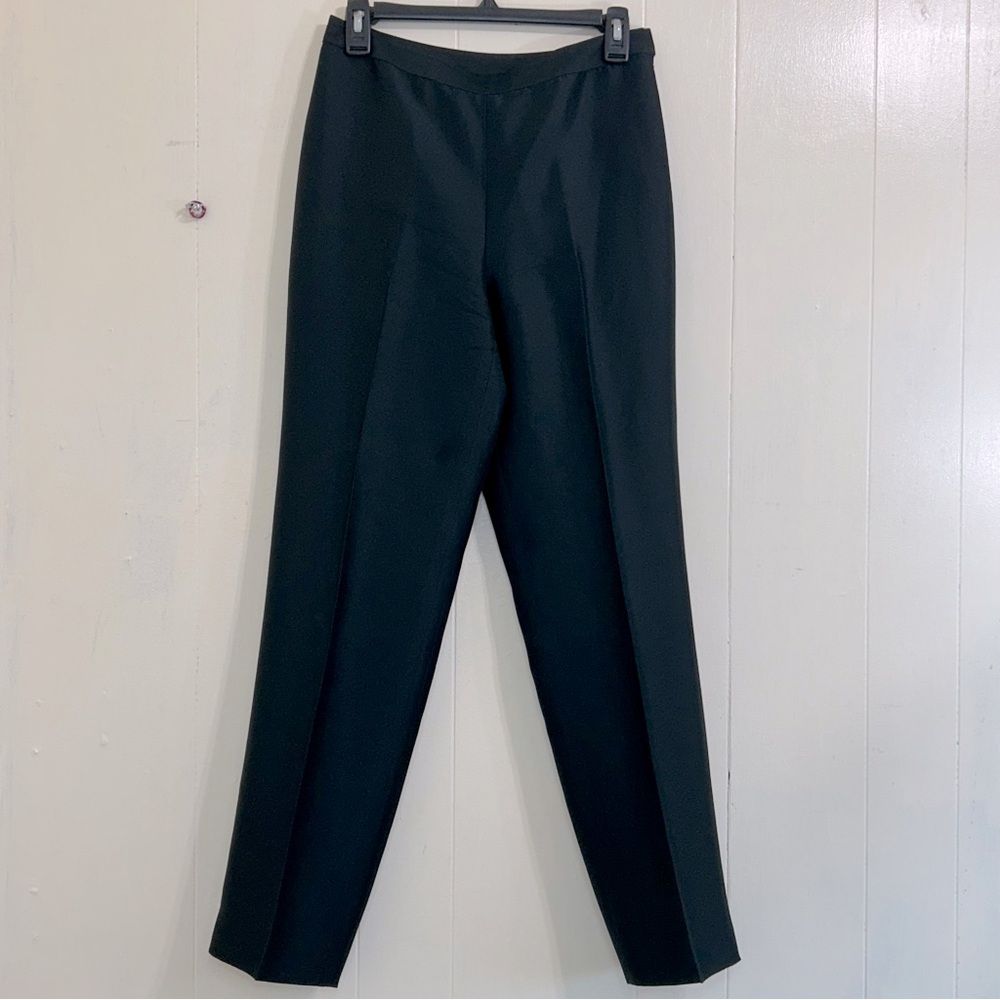 Ann Taylor Black Tailored Straight-Leg Pants